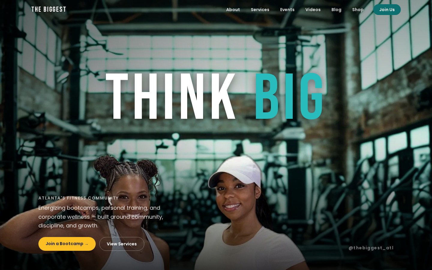 The Biggest ATL website screenshot